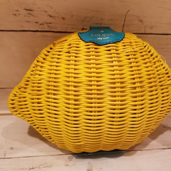 Kate Spade Picnic Perfect Lemon Wicker Crossbody - Picture 10 of 10